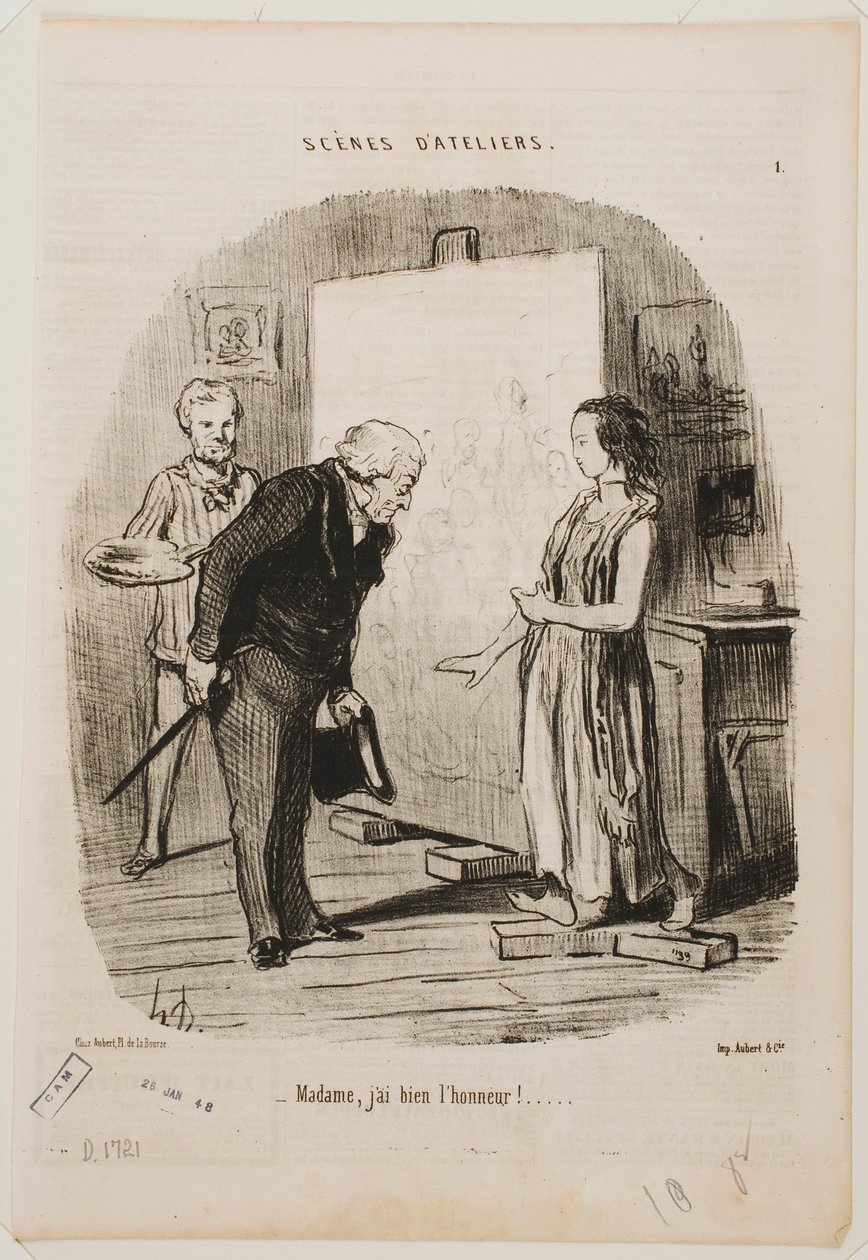 Mevrouw, het is mij een eer. door Honoré Daumier