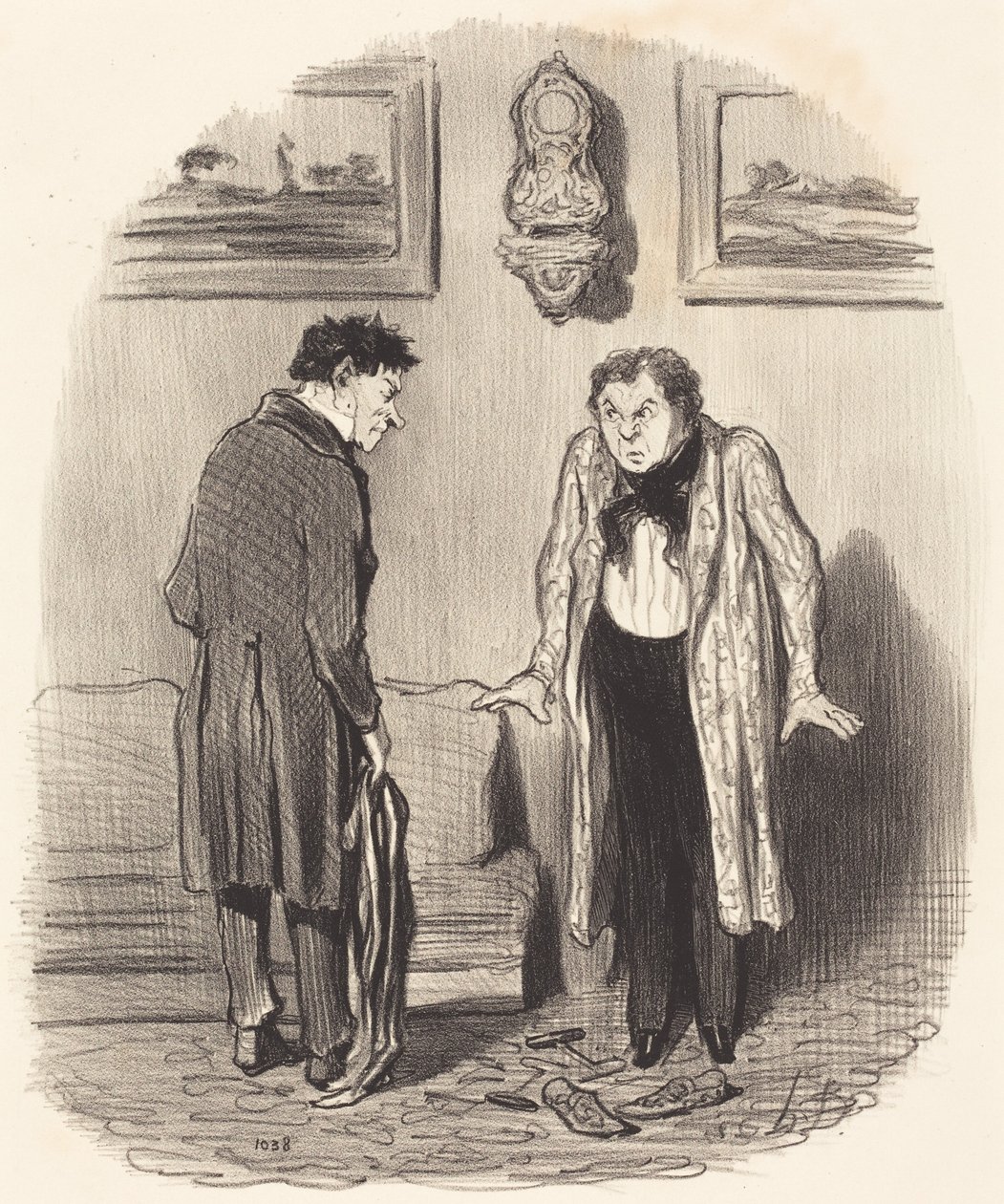 Maar als ik u zeg dat ik mijn voeten niet kan bewegen... door Honoré Daumier