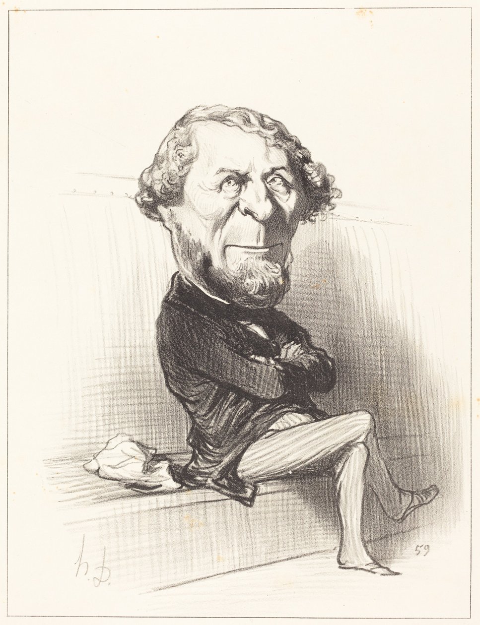 Marie Denis Larabit door Honoré Daumier