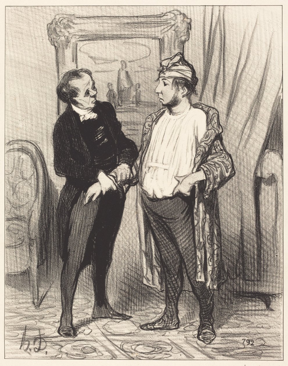 Mijn beste, ik verzeker je dat ik je... door Honoré Daumier
