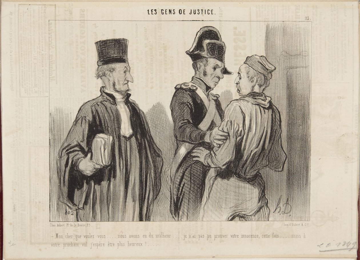 Mijn beste, wat wil je... we hebben ongeluk gehad... door Honoré Daumier