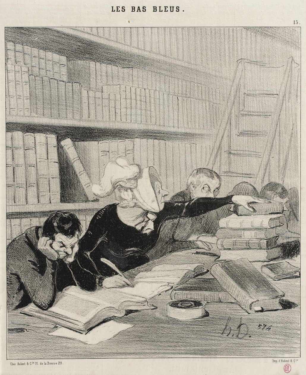 Mijnheer, pardon als ik u een beetje stoor... door Honoré Daumier