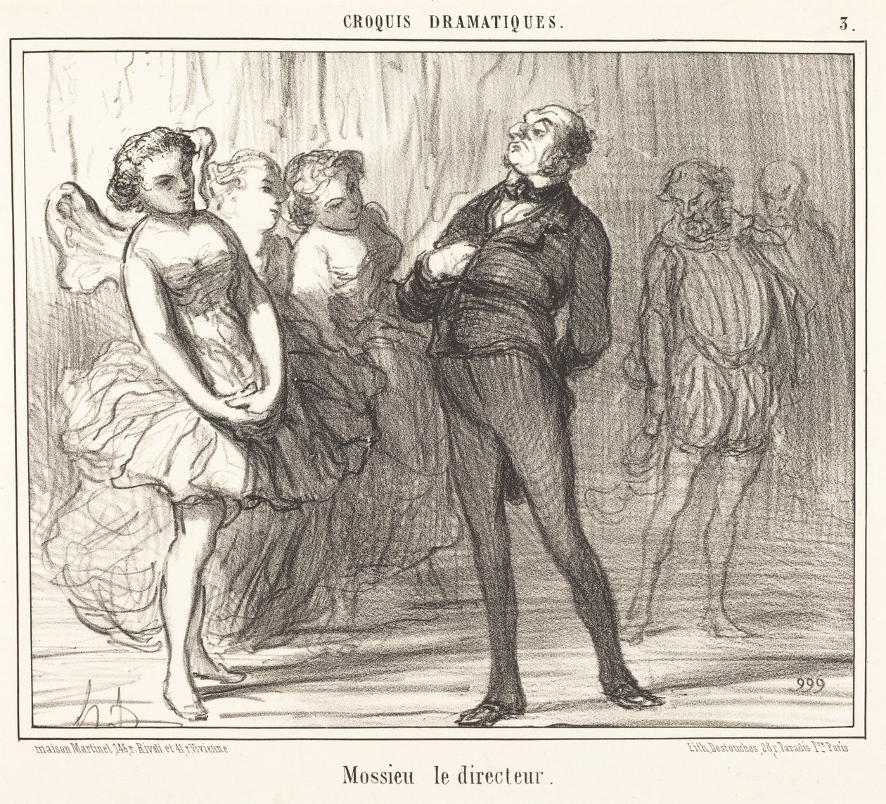 Mossieu de directeur door Honoré Daumier