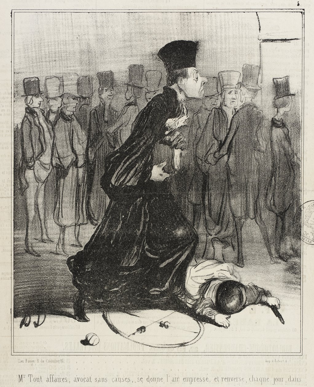 Meneer De Zakenman, advocaat zonder zaken... door Honoré Daumier