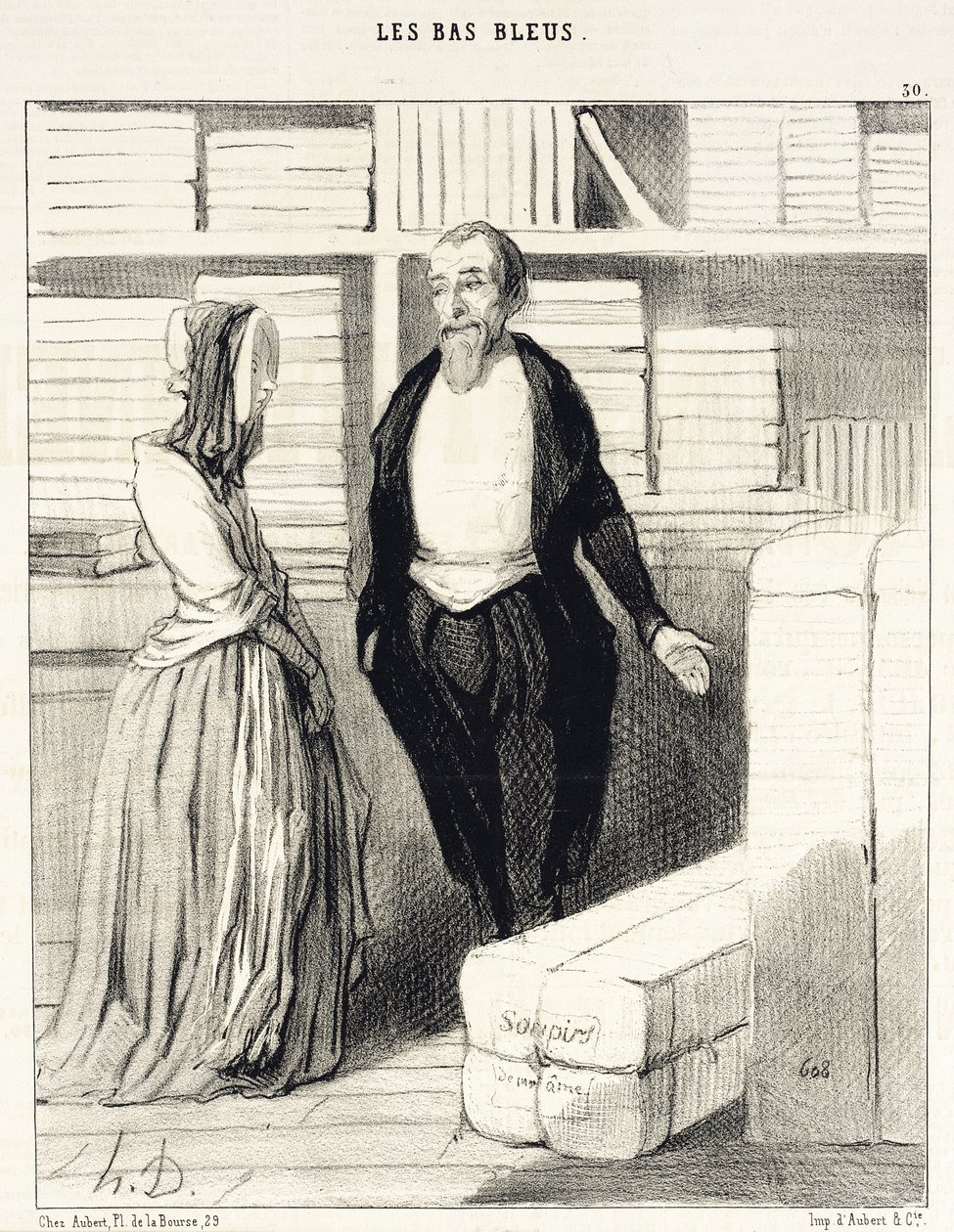 Onze rekeningen zijn gemakkelijk op te maken... door Honoré Daumier