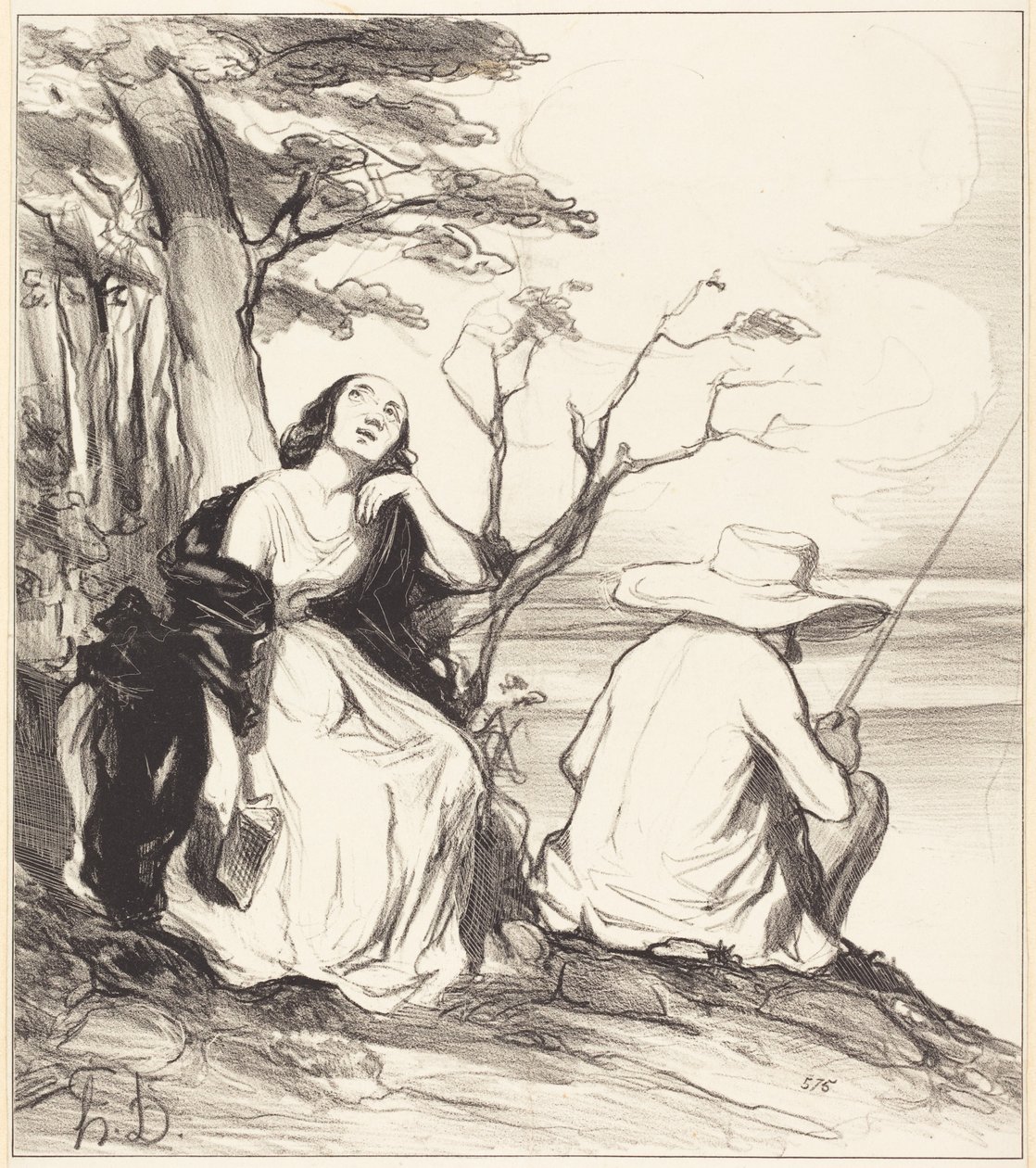 O smart!... van een echtgenoot gedroomd te hebben... door Honoré Daumier