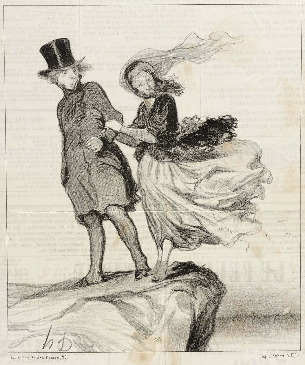 O mijn vergoddelijkte Victor... ik krijg een poëtisch idee!... door Honoré Daumier