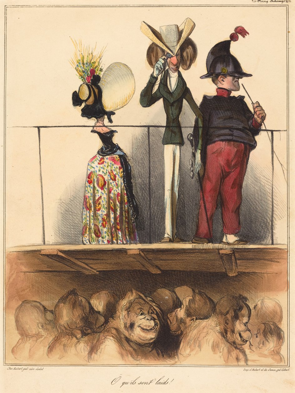 Wat zijn ze lelijk! door Honoré Daumier