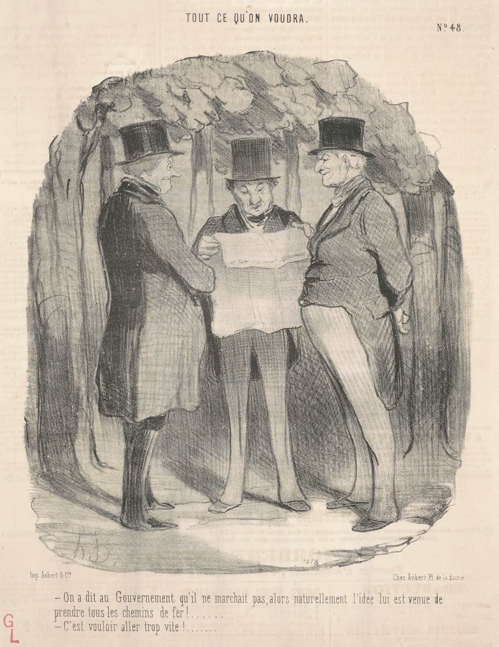 Men zei tegen de regering dat hij niet werkte... door Honoré Daumier