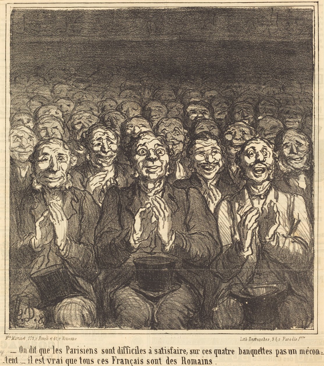 Men zegt dat de Parijzenaars... door Honoré Daumier