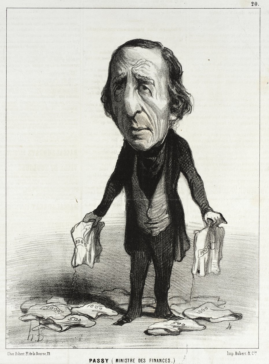 Passy (minister van Financiën) door Honoré Daumier
