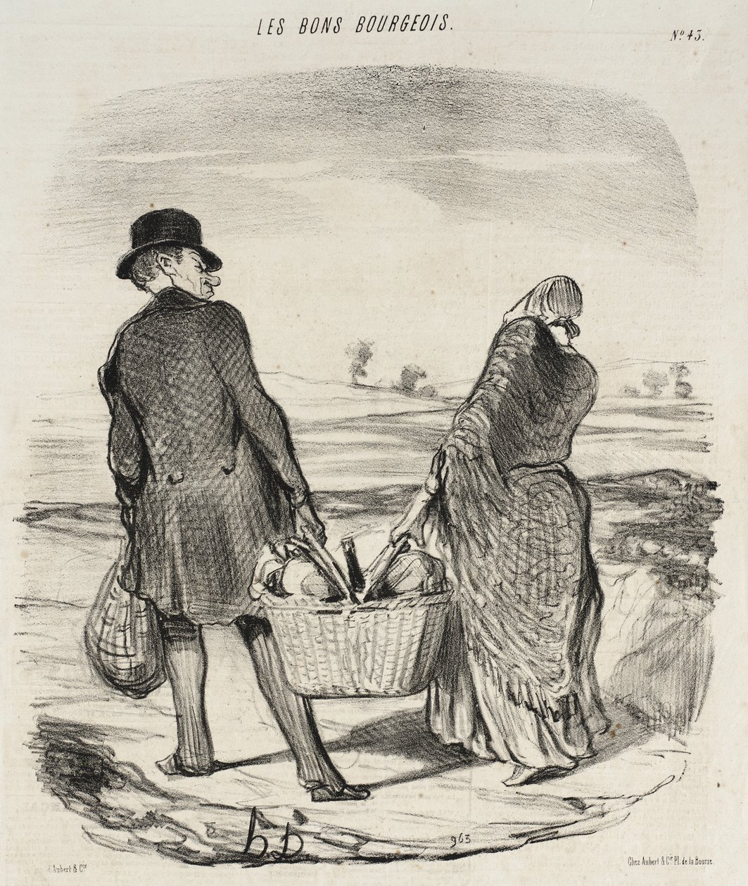 Vaker dan dat je me nog eens betrapt terwijl ik je fantasie bevredig... door Honoré Daumier