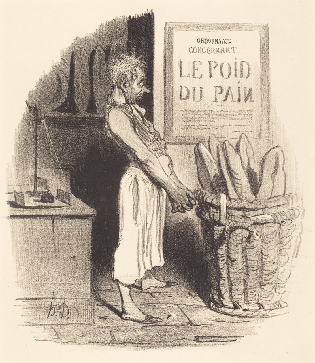 Voorlopig... wij... zitten in de penarie door Honoré Daumier