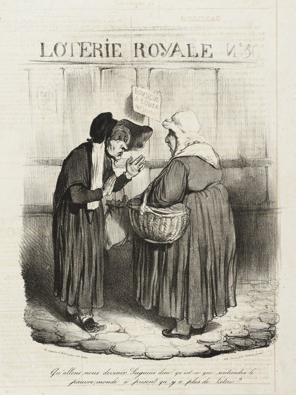Wat zal er van ons worden, Heer God Wat zal deze arme wereld nog in stand houden... door Honoré Daumier