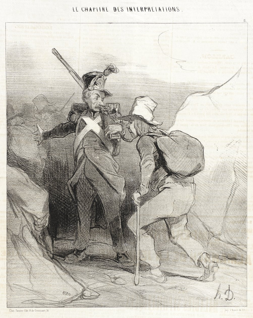 Toen je nog in je dorp woonde, zou je... door Honoré Daumier