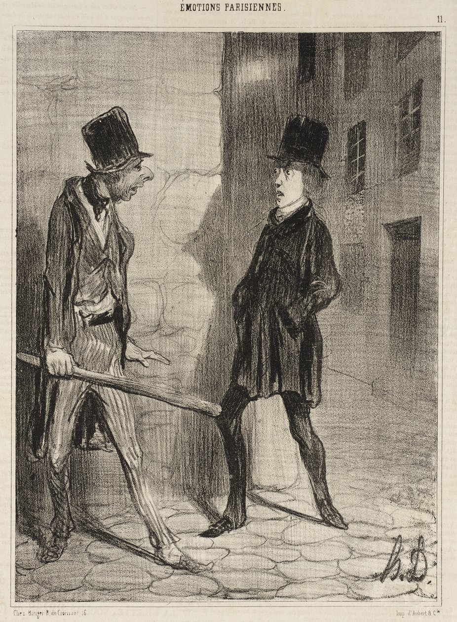 Hoe laat is het, alstublieft door Honoré Daumier