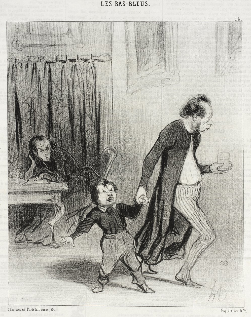 Verdomd geil kind, ga weg! door Honoré Daumier