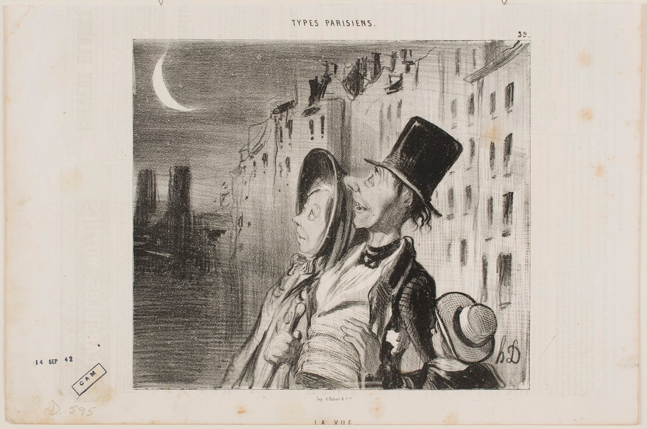 Het gezichtsvermogen door Honoré Daumier