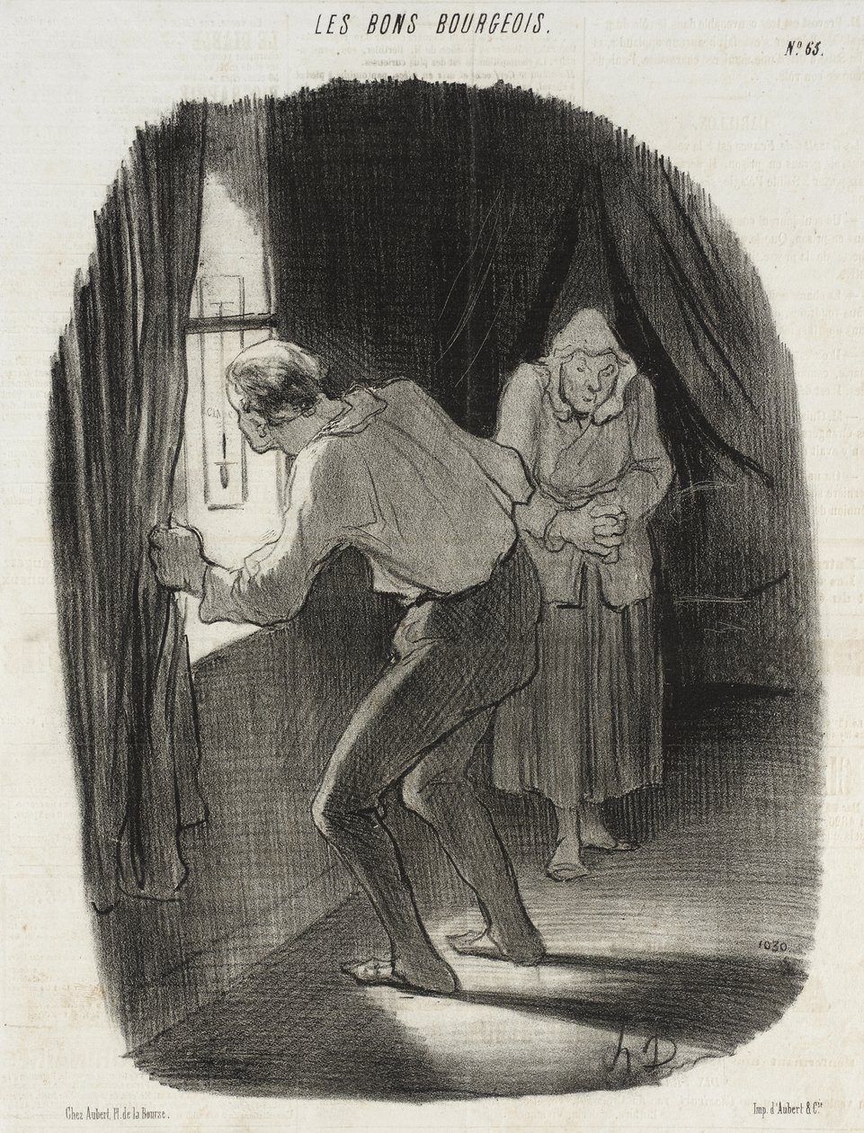 Zes graden onder nul... Ach, dat verbaast me niets meer... door Honoré Daumier