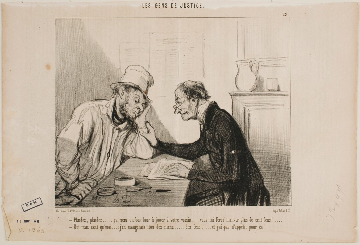 Klaag hem aan... klaag hem aan... door Honoré Daumier