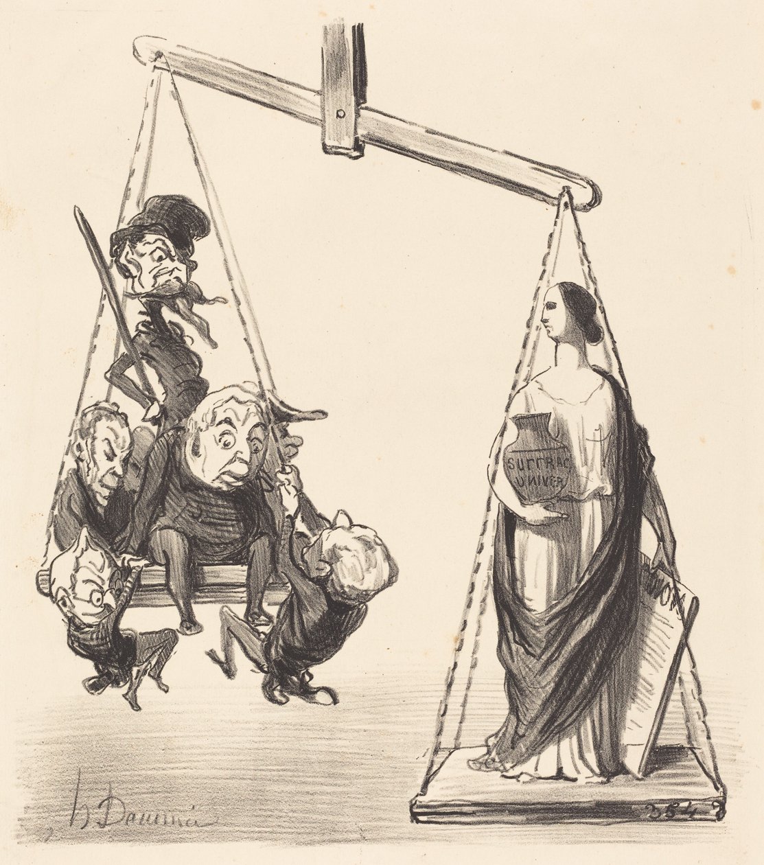 Algemeen kiesrecht door Honoré Daumier