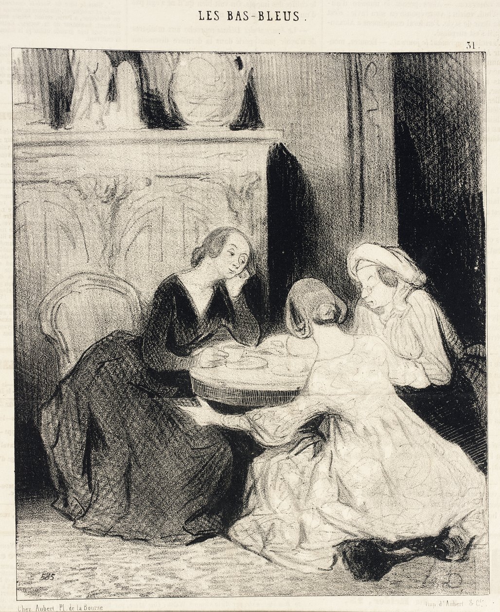 Volg mijn redenering goed, Eudoxie... door Honoré Daumier