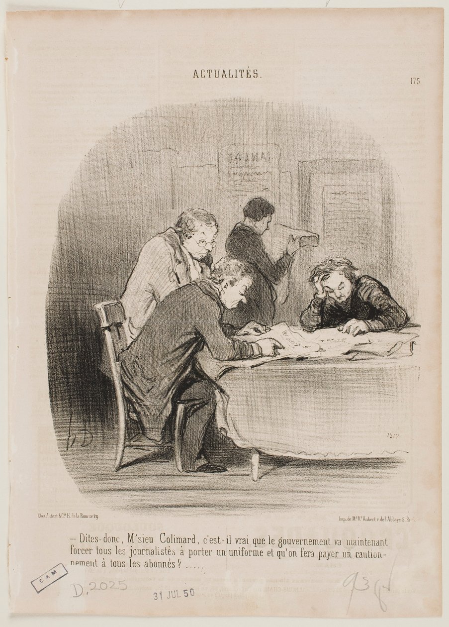 Zeg eens, meneer Colimard… door Honoré Daumier