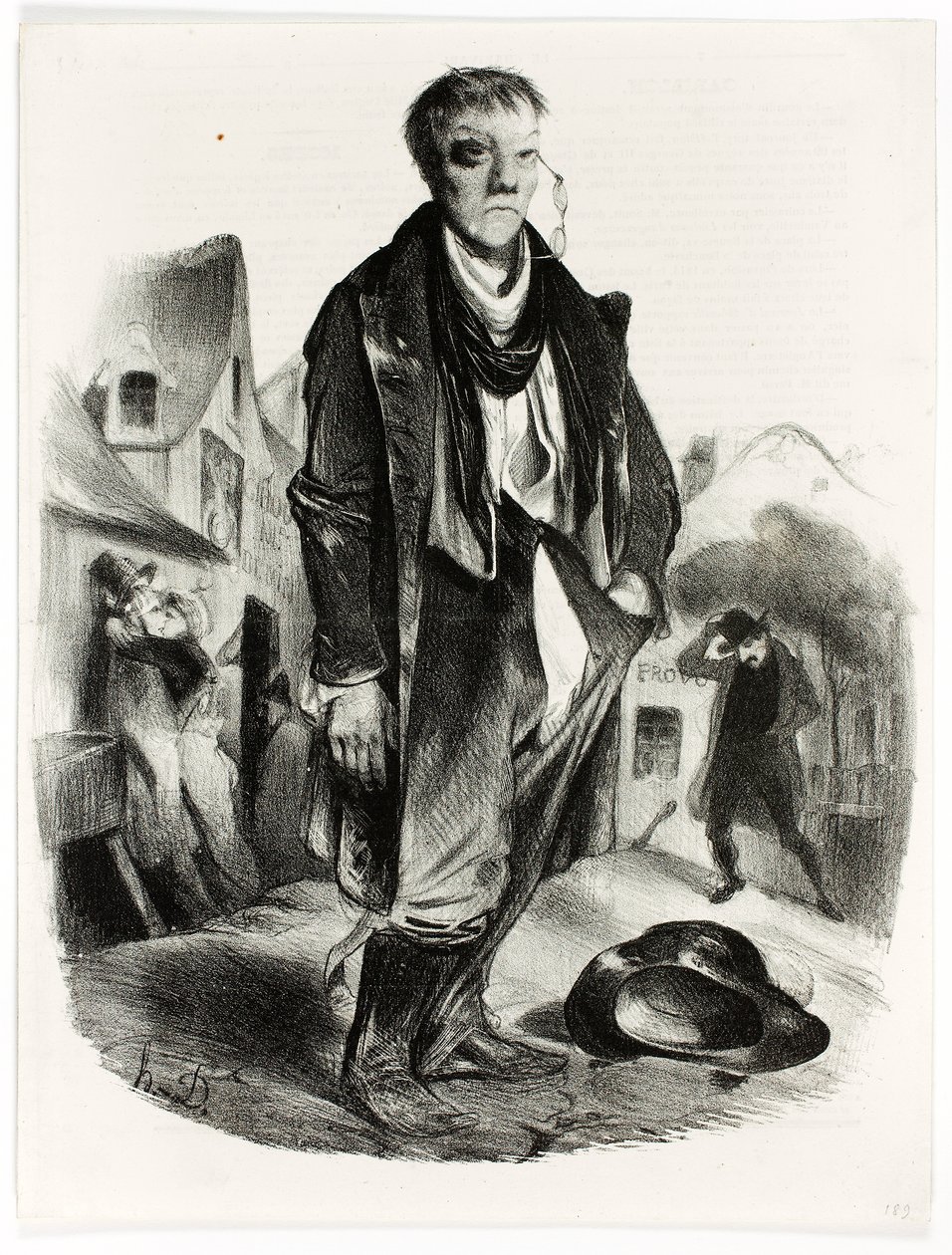 De dronkaard door Honoré Daumier