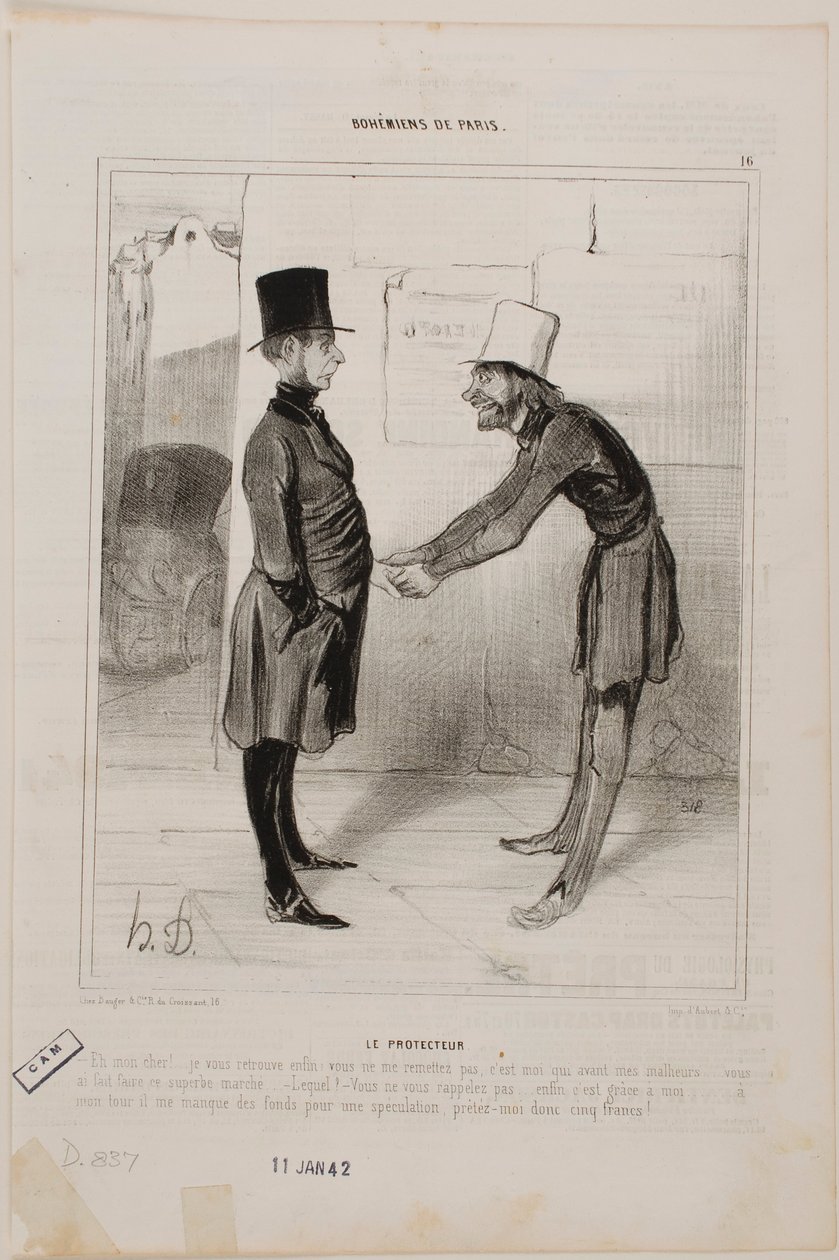 De beschermheer door Honoré Daumier