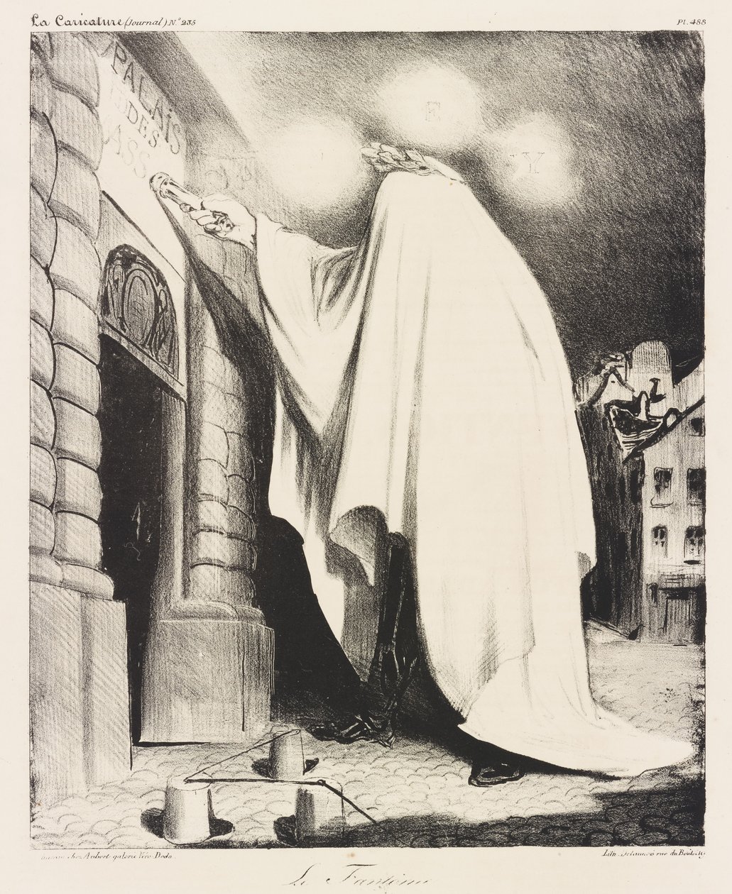 The Phantom door Honoré Daumier