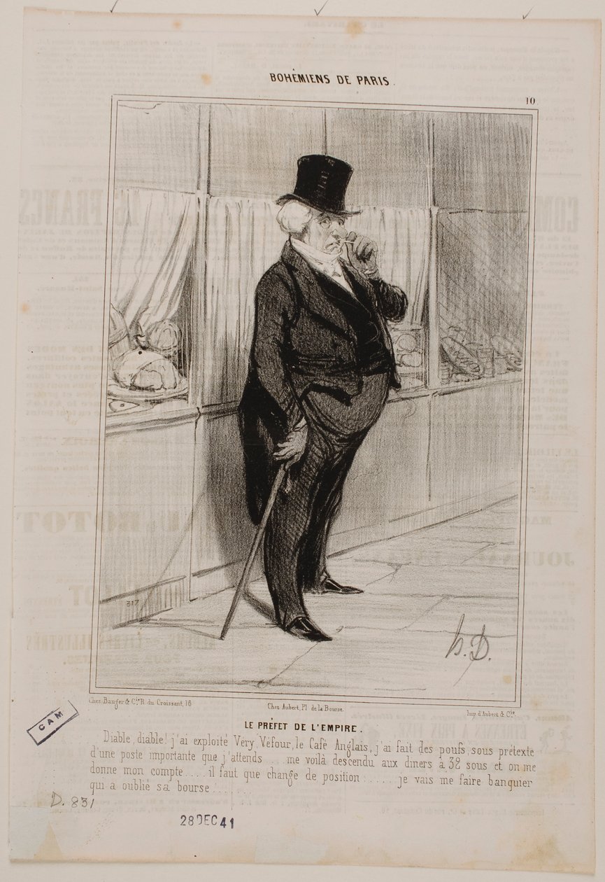 De prefect van het Rijk door Honoré Daumier