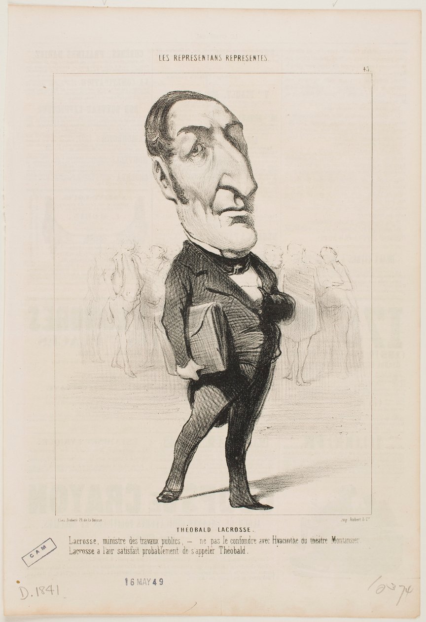 Theobald Lacrosse door Honoré Daumier