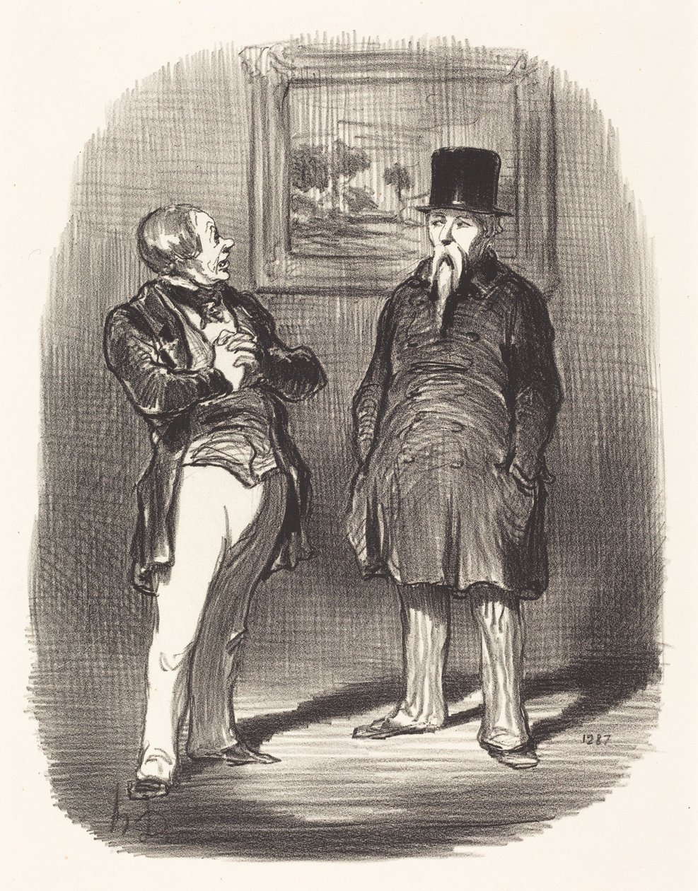 Wel... ik had je niet herkend... door Honoré Daumier