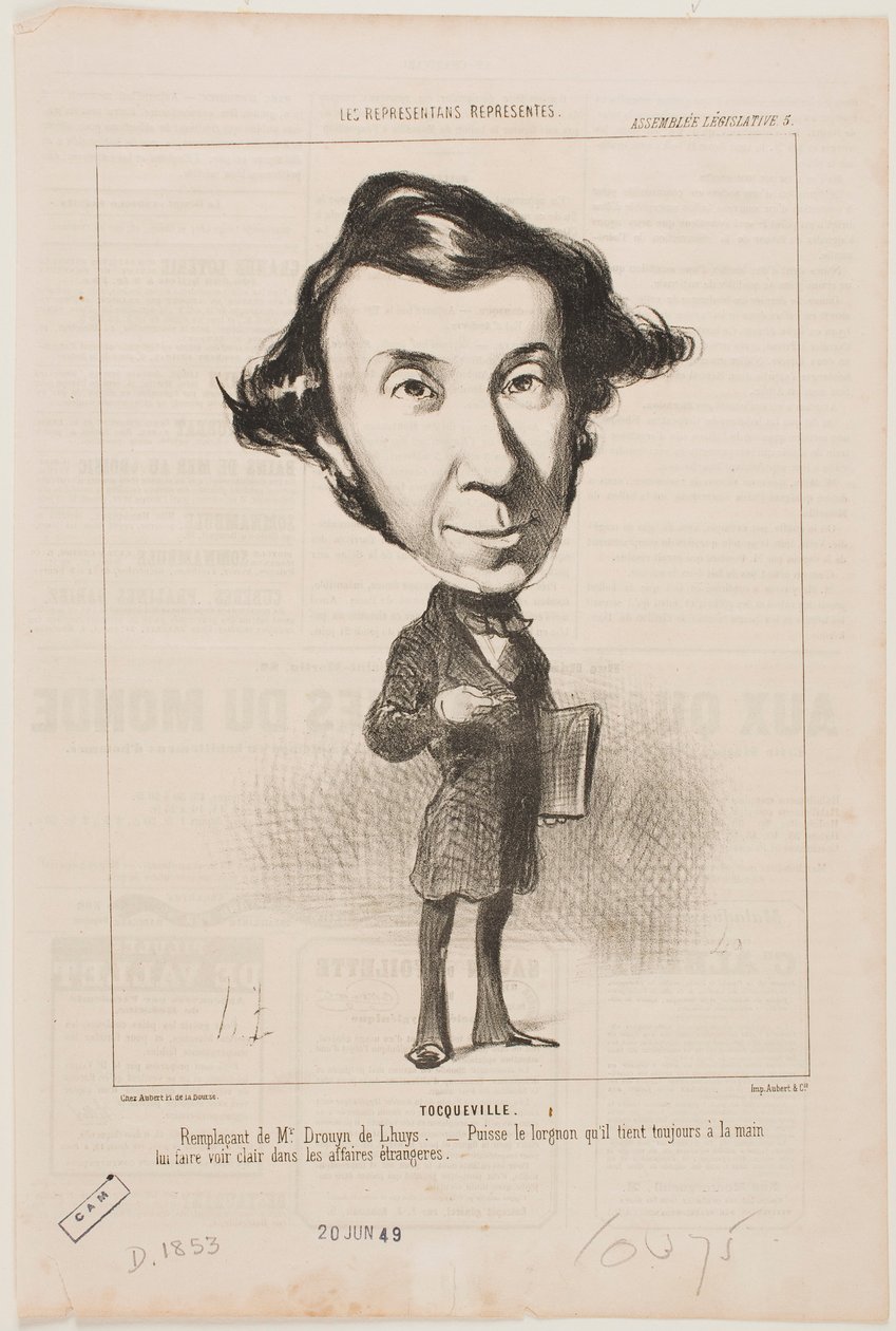 Tocqueville door Honoré Daumier