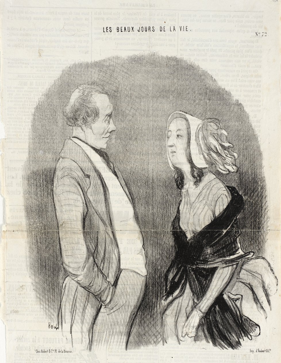 Een kunstenaarsengagement door Honoré Daumier