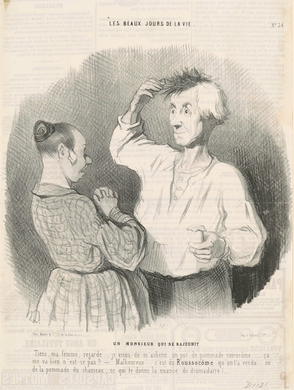 Een man die er weer jonger uitziet door Honoré Daumier