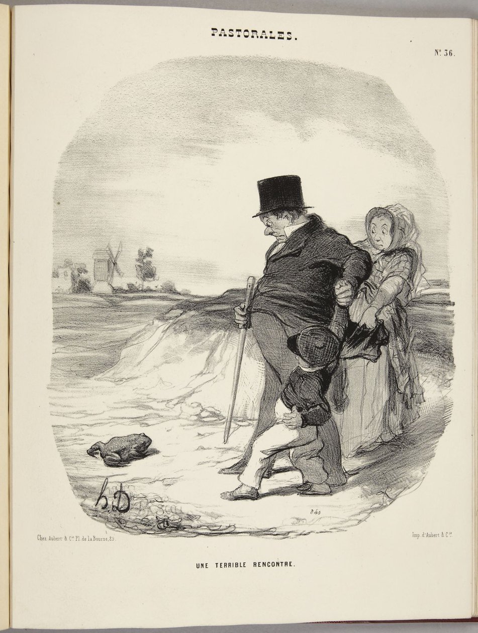 Een vreselijke ontmoeting door Honoré Daumier