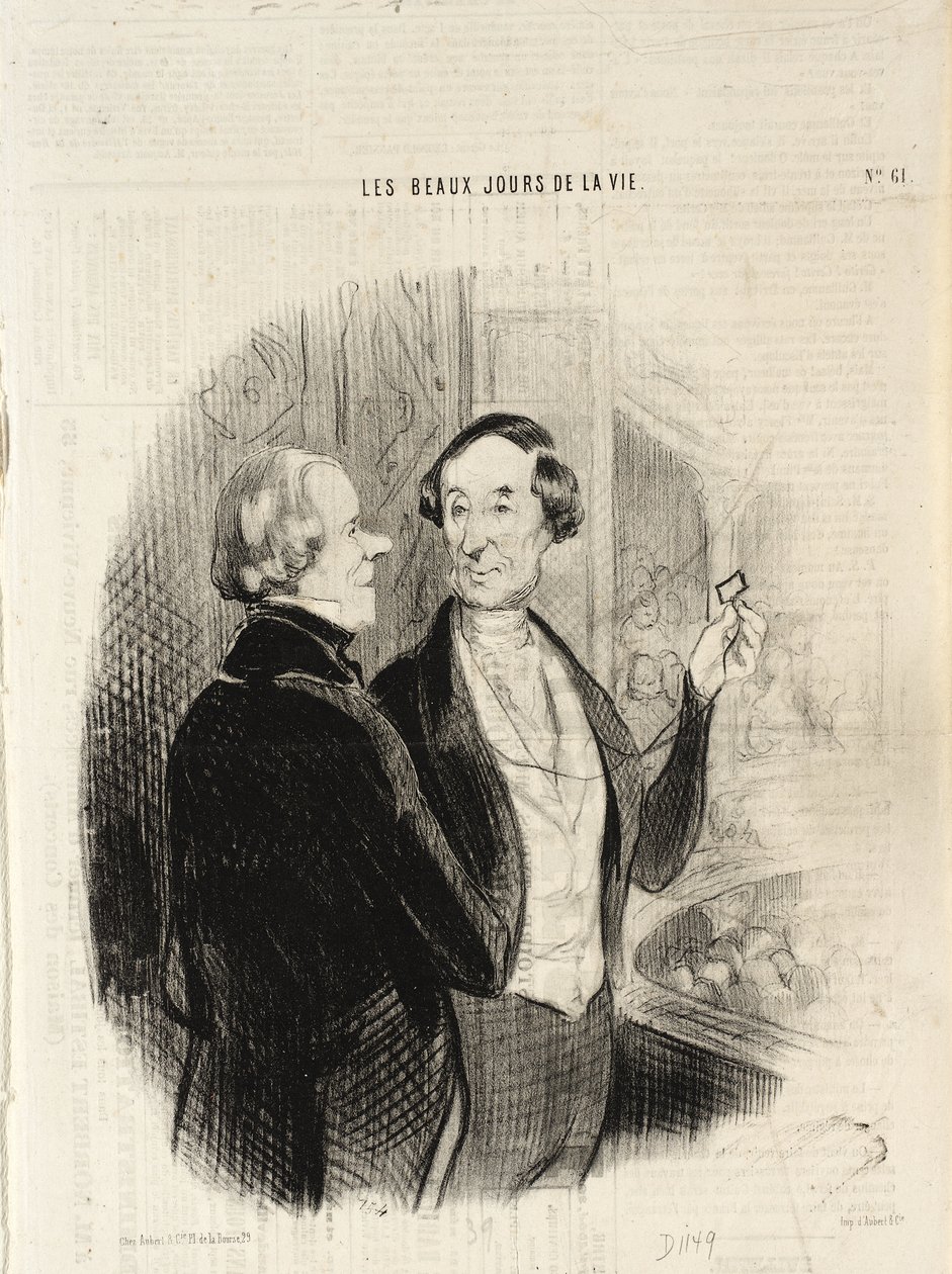 Een maîtresse in de opera door Honoré Daumier