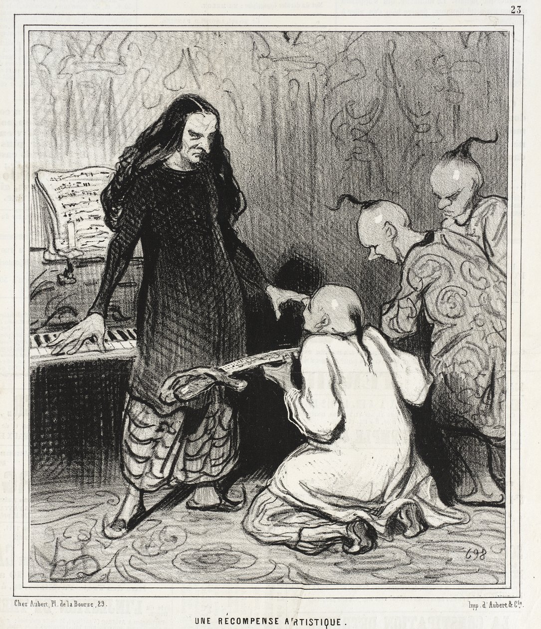 Een kunstprijs door Honoré Daumier