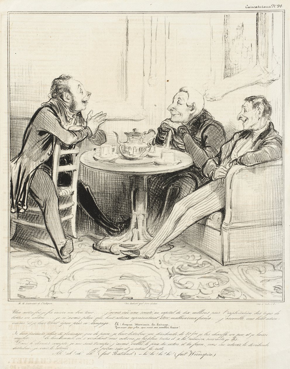 Een andere keer heb ik weer een flinke tocht gemaakt... door Honoré Daumier