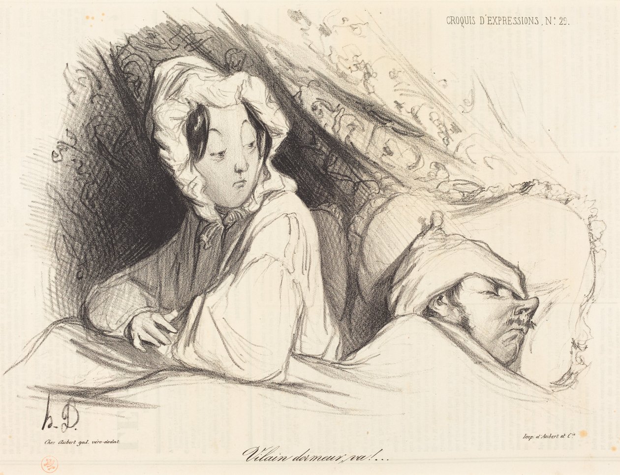 Jij luie slaper! door Honoré Daumier