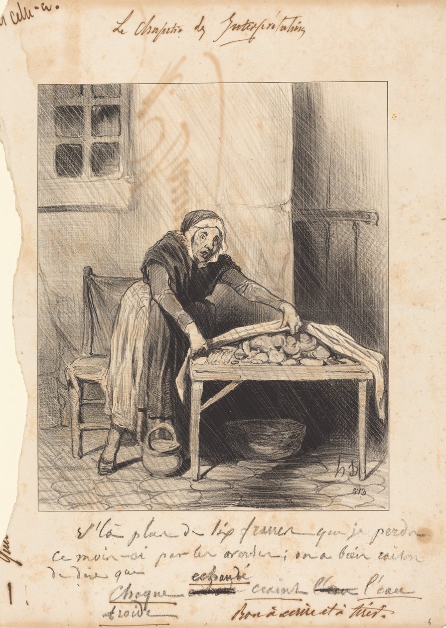 Daar verlies ik meer dan zes frank... door Honoré Daumier