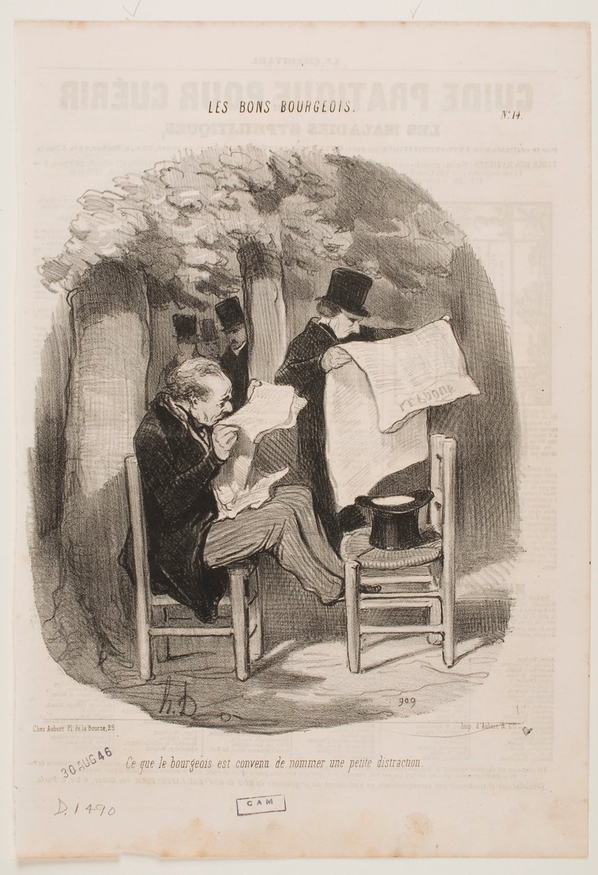 Wat de bourgeoisie een lichte afleiding noemt. door Honoré Daumier