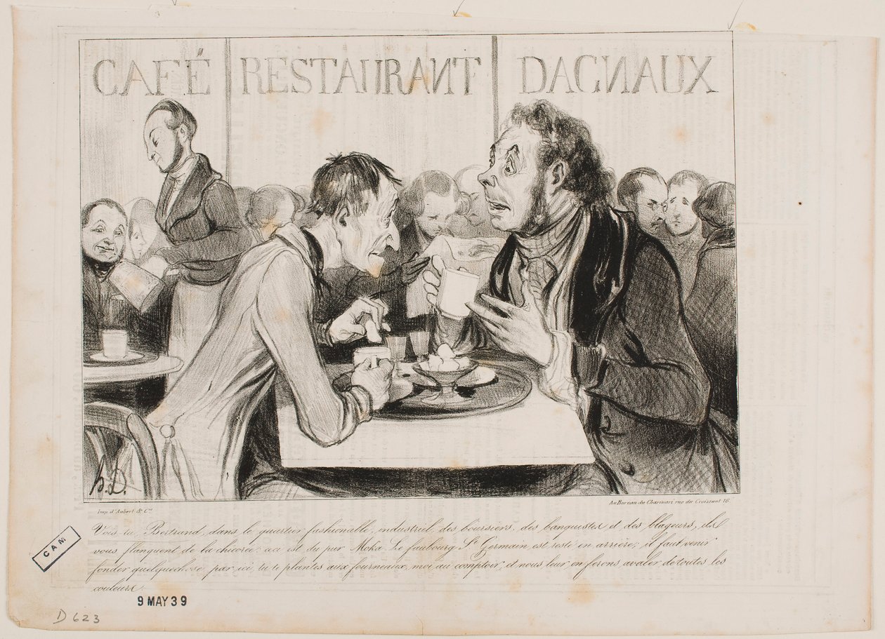 Zie je, Bertrand, in deze chique wijk van industriëlen... door Honoré Daumier