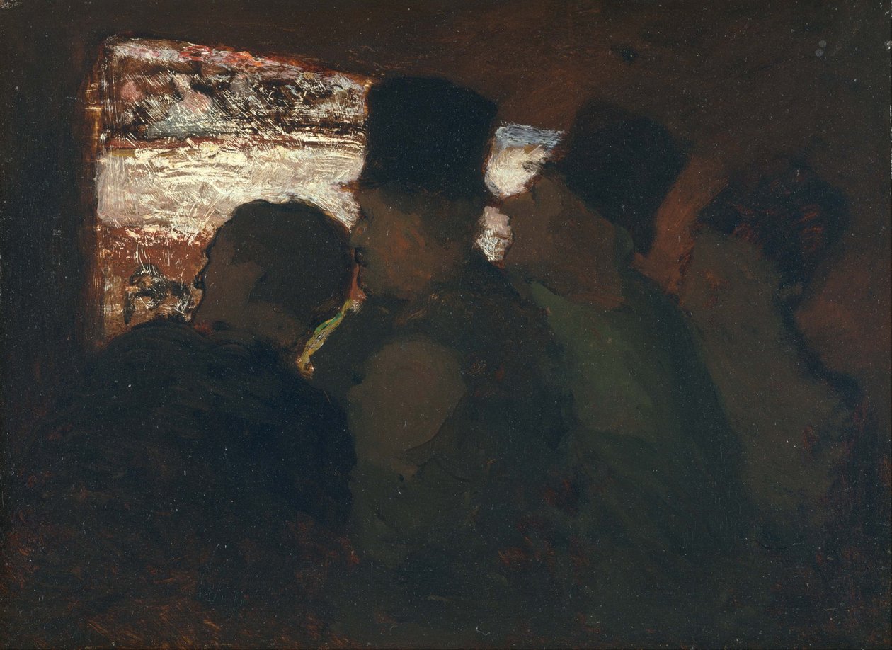 Theaterbezoek door Honoré Daumier