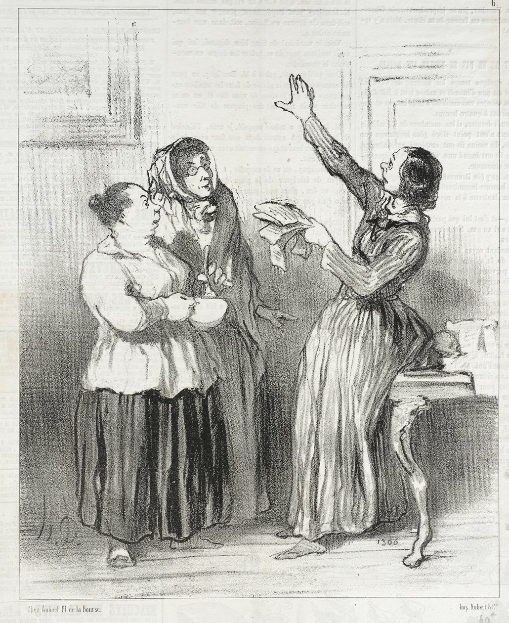 ...wat is de vrouw vandaag in de samenleving... door Honoré Daumier