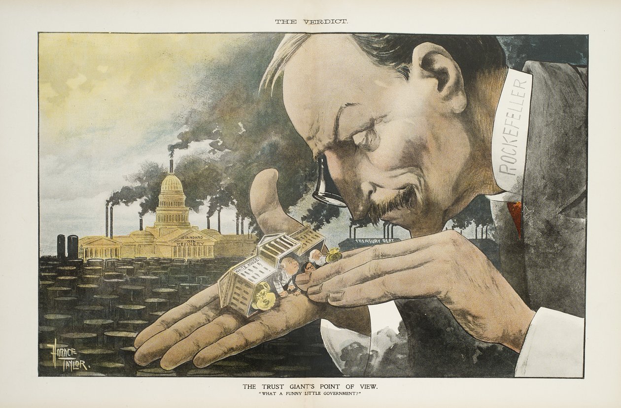 Het standpunt van de Trust Giant: Wat een grappige kleine regering, illustratie uit 