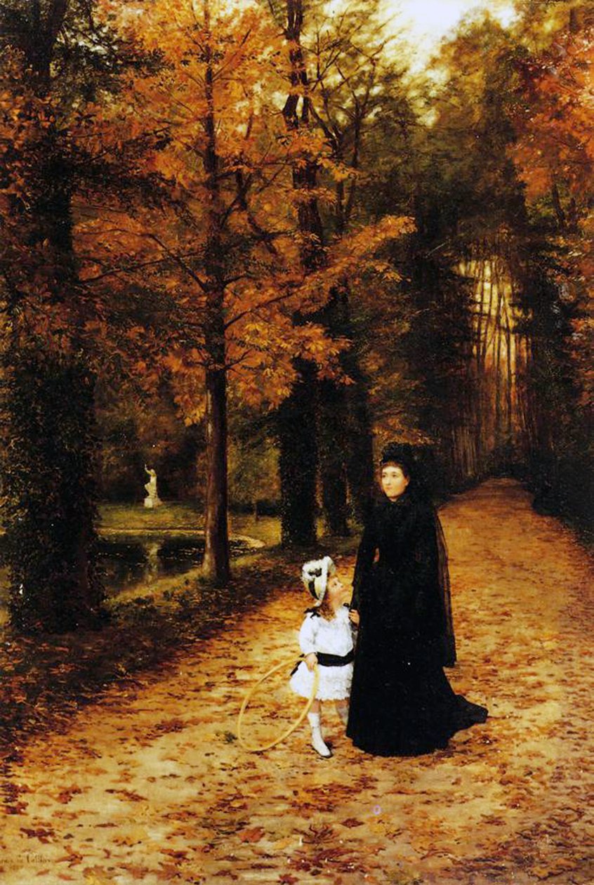 De Weduwenwandeling, 1887 door Horace de Callias