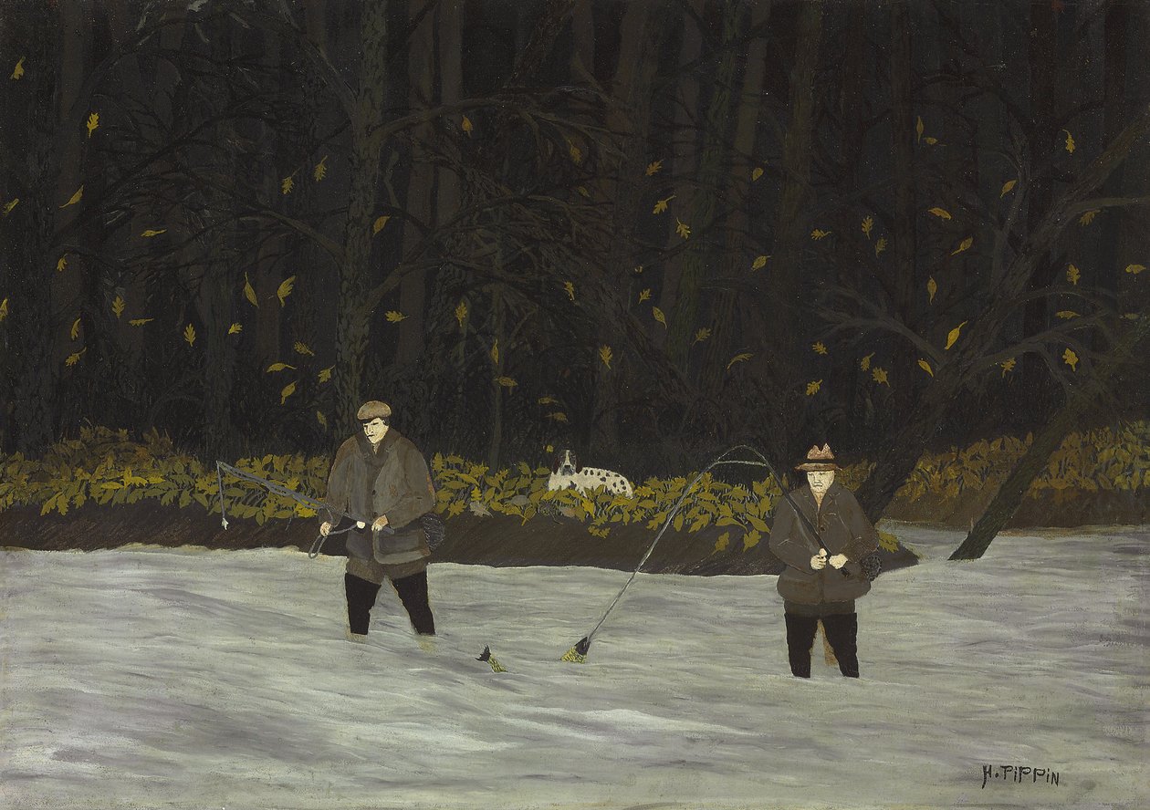 Vissen in de Brandywine: Vroege Herfst door Horace Pippin