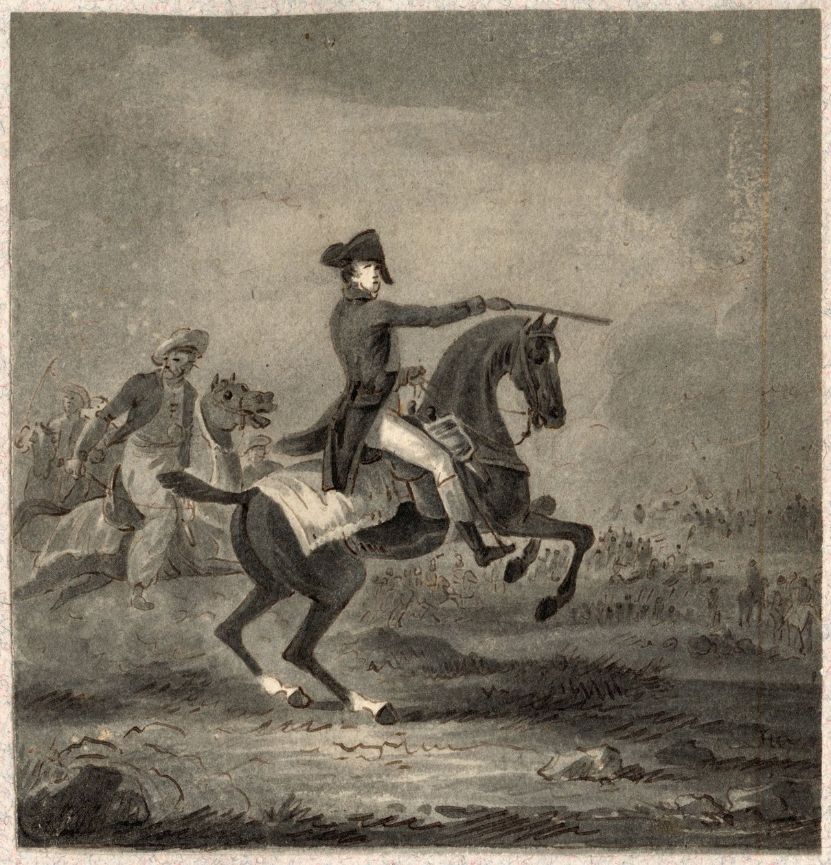 Generaal te paard door Horace Vernet
